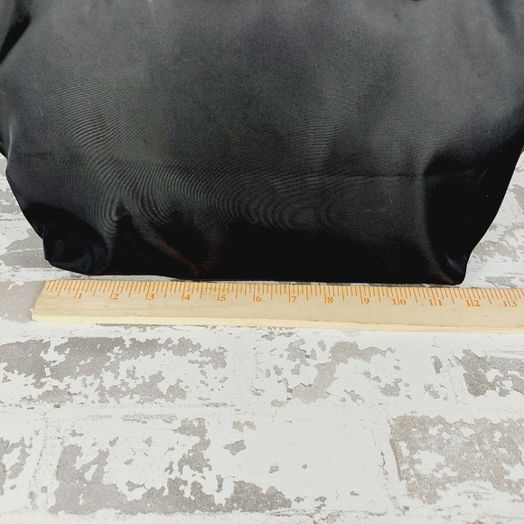 Botkier Vinyl Tote Black  Carryall Zip Top Big Travel Shoulder Bag 0771 - Picture 7 of 16